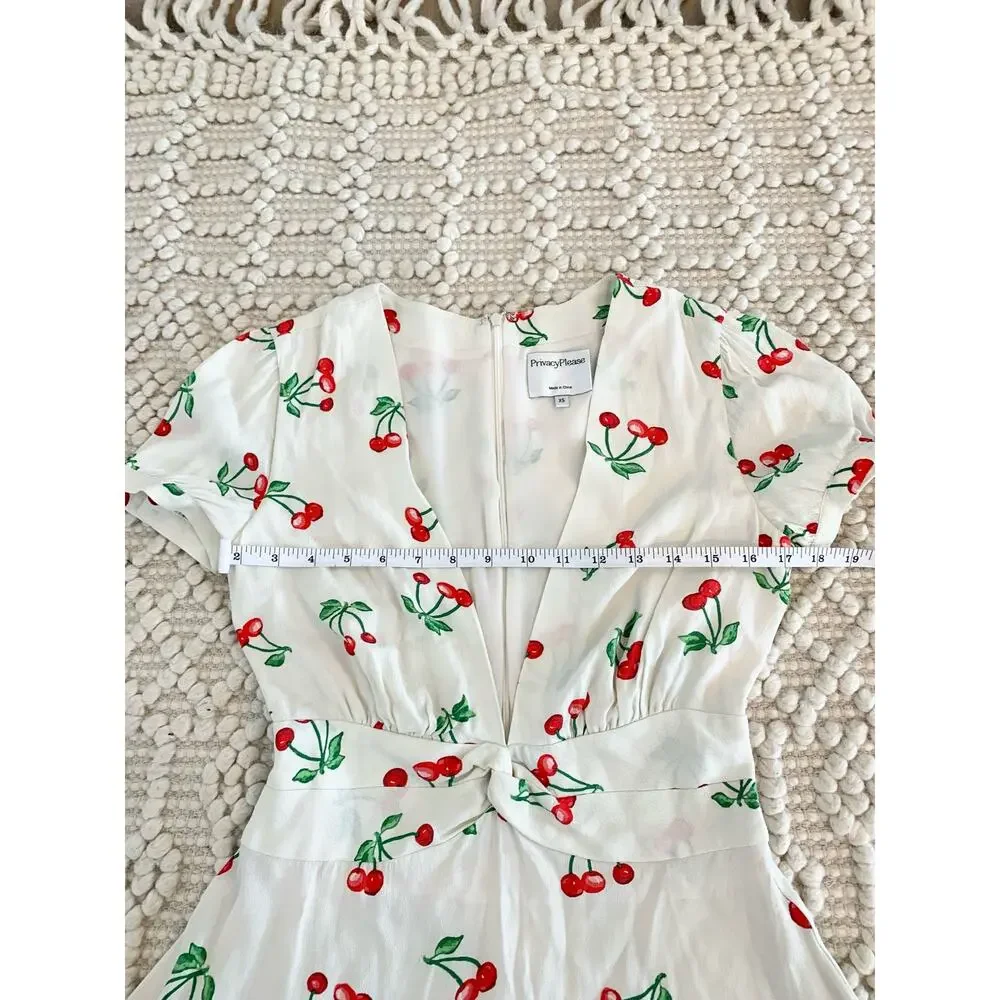 Revolve Privacy Please Wilmar Mini Cherry Dress Red
Cream Size Extra Small XS - Picture 3 of 6